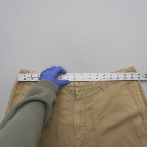 Nili Lotan Womens Luna Pants Size 10 Beige Drop Crotch Linen Blend Trousers - Picture 12 of 13